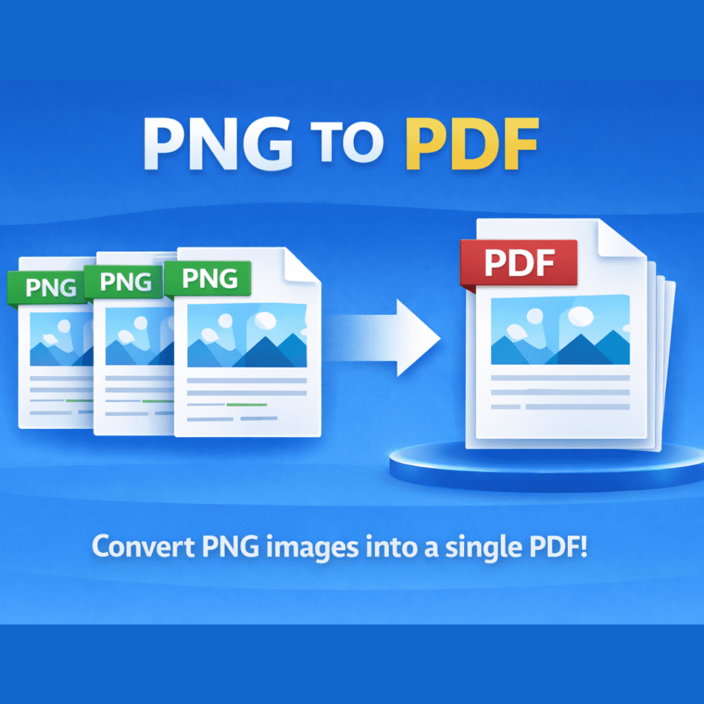PNG TO PDF – Convert PNG Images into PDF Easily Online