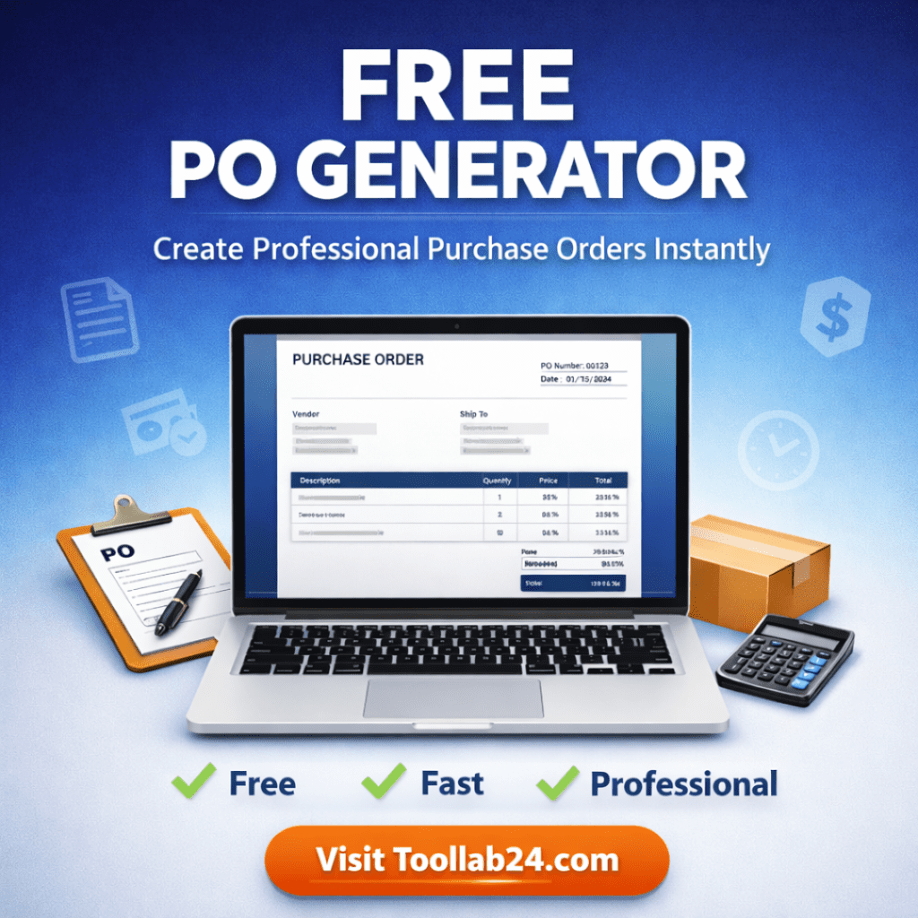 Free PO Generator by TooLlab24