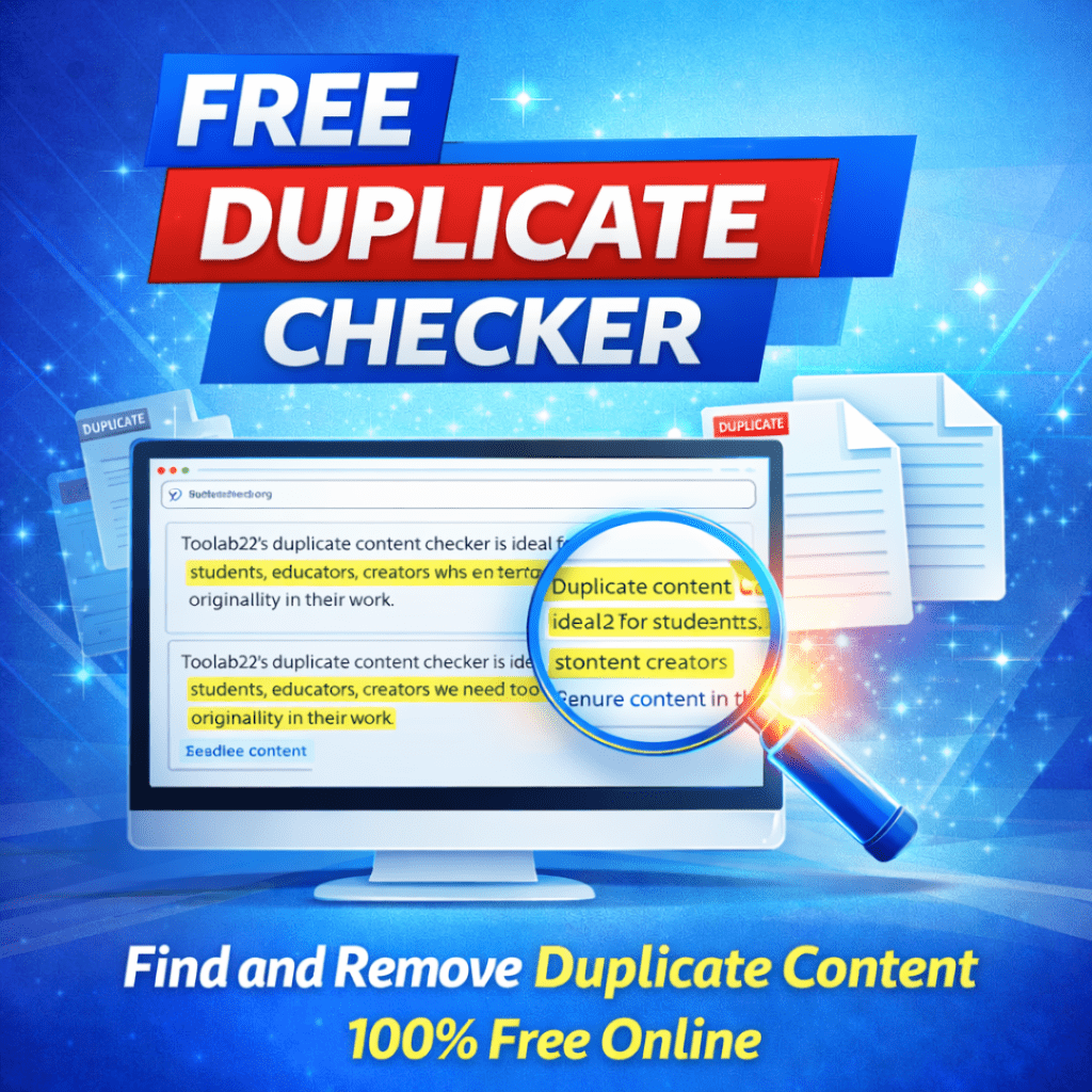 Free online duplicate content checker tool