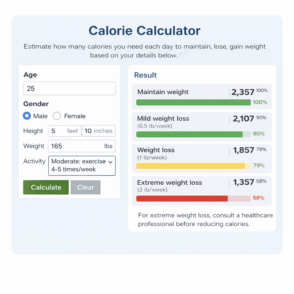 Calorie Calculator Online Free