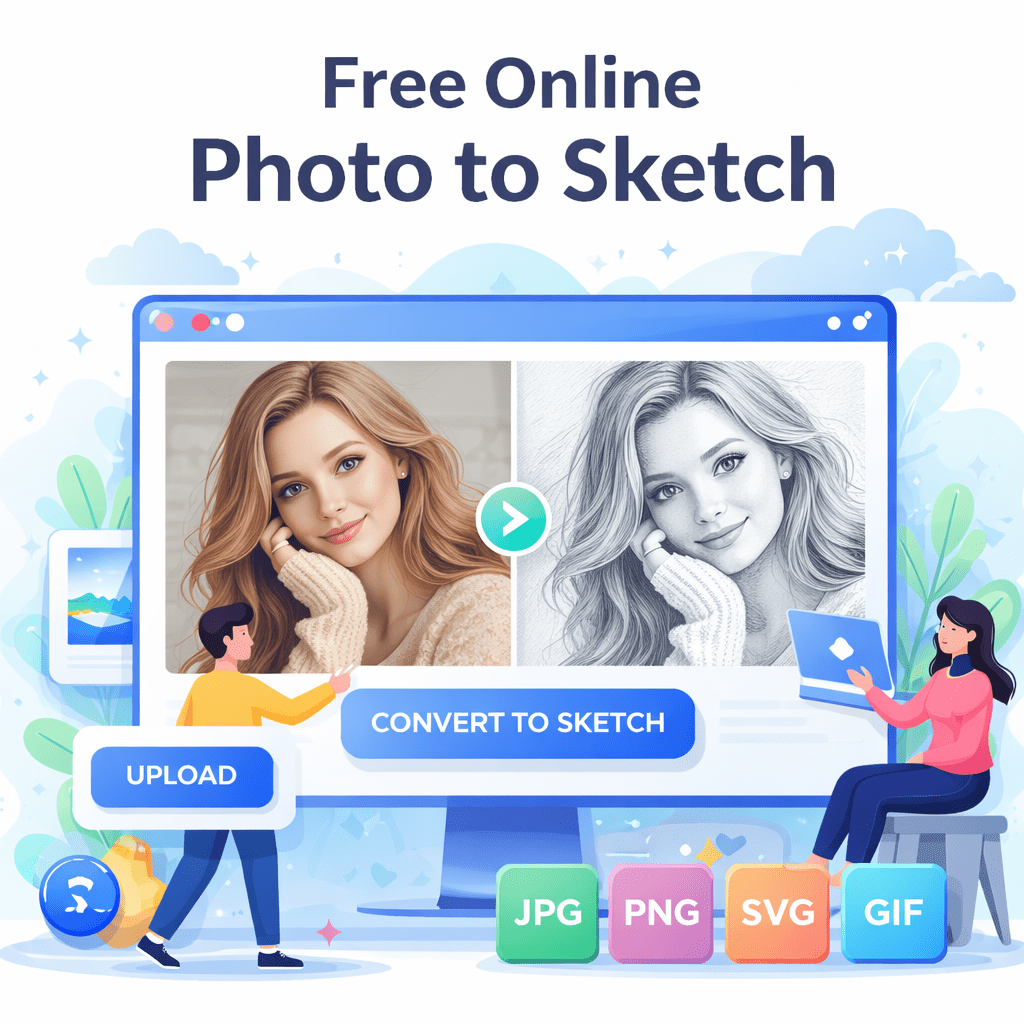 Photo to Sketch Free Online Converter – Realistic Pencil Drawing Effect